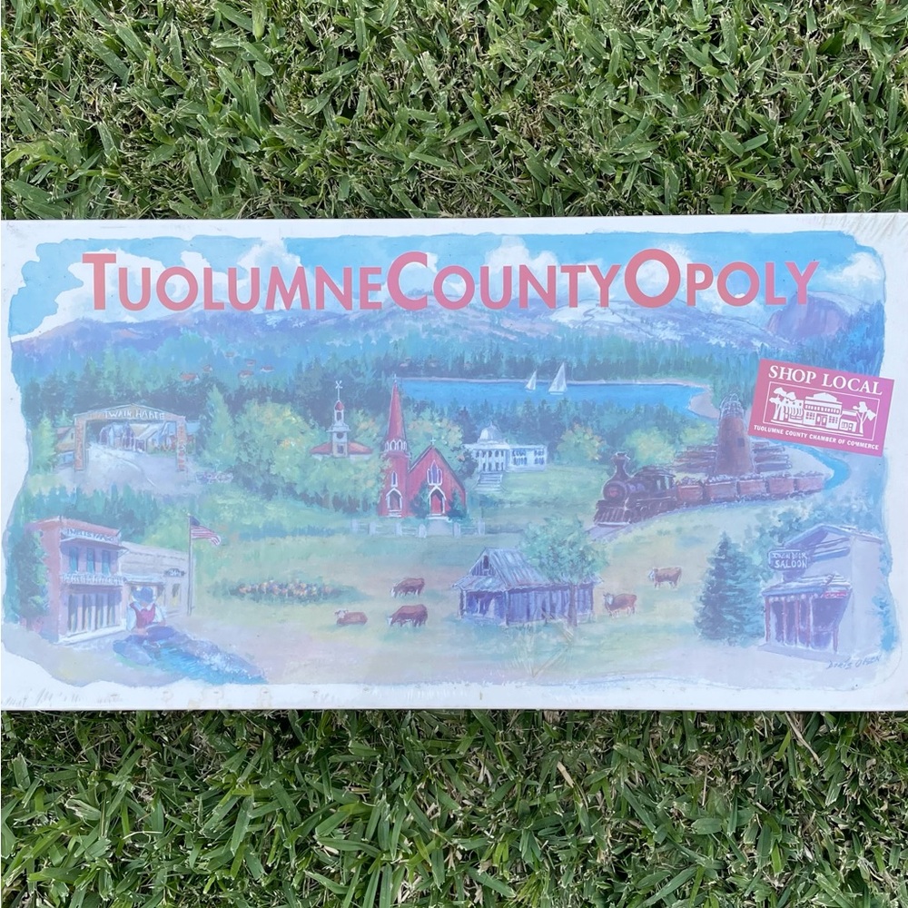 Tuolumne County Custom Monopoly Board ! SEALED NEW . 90s Vintage !! RARE.